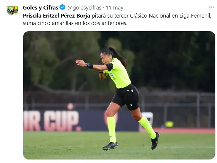 El arbitraje femenino, poco a poco se vuelve protagonista en el futbol mexicano.Imagen: X