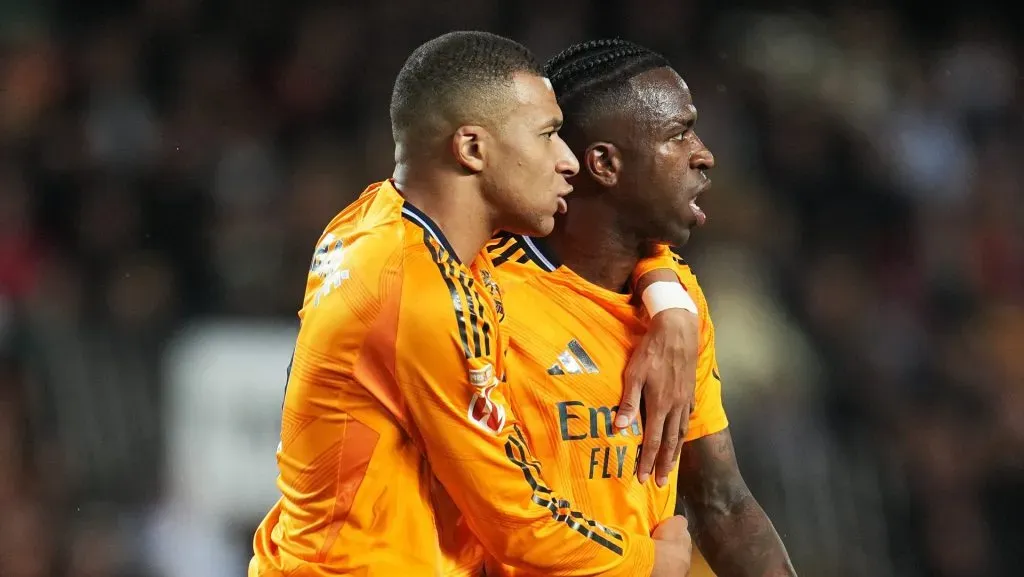 Kylian Mbappé jugó 90 minutos en la visita del Real Madrid al Valencia. (GETTY IMAGES)