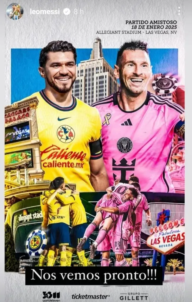 El posteo que subió Lionel Messi a su Instagram.