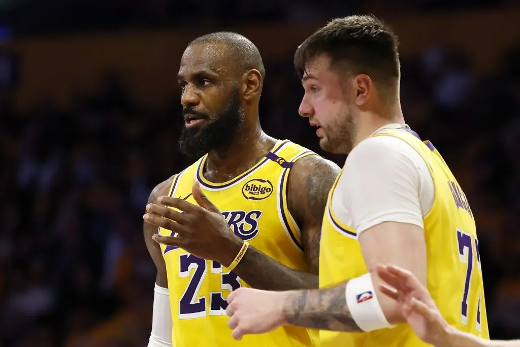 LeBron y Doncic juntos por primera vez (Getty Images)