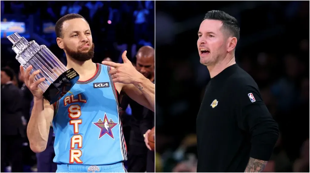 Stephen Curry y JJ Redick. (Foto: Getty Images)