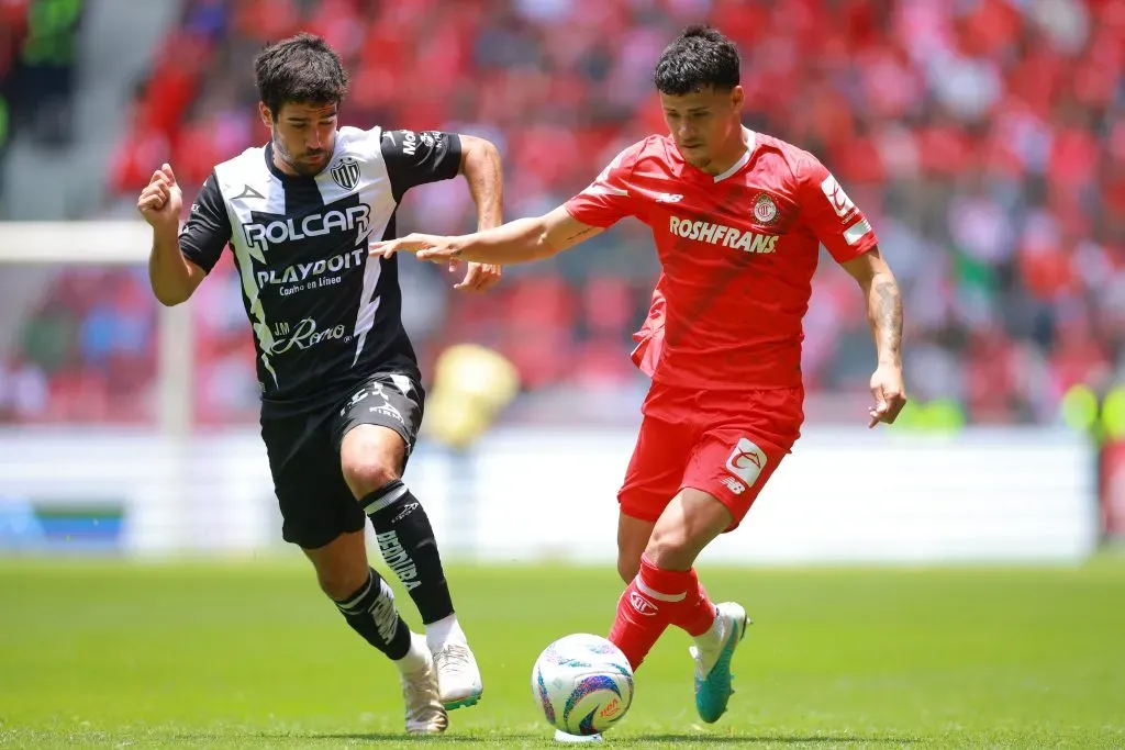 Partido entre Necaxa y Toluca en el Apertura 2023 de la Liga MX (GETTY IMAGES)