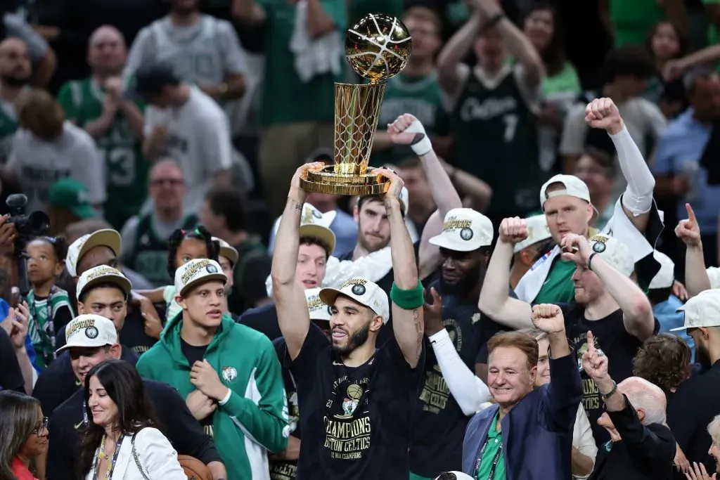 Boston Celtics celebra el campeonato de la NBA 2024 (GETTY IMAGES)