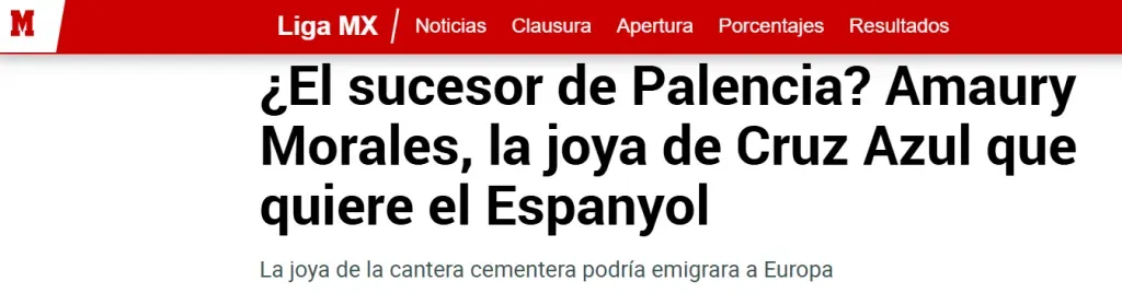 Cruz Azul se prepara para dejar volar a Amaury Morales