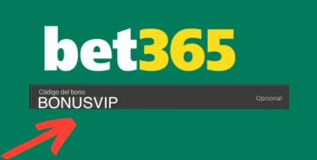 Casilla donde se pone el código de bono bet365 México