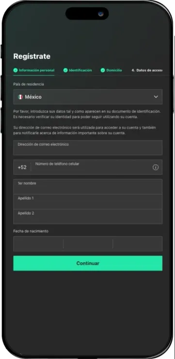página de registro de bet365 donde se puede poner el código de bono