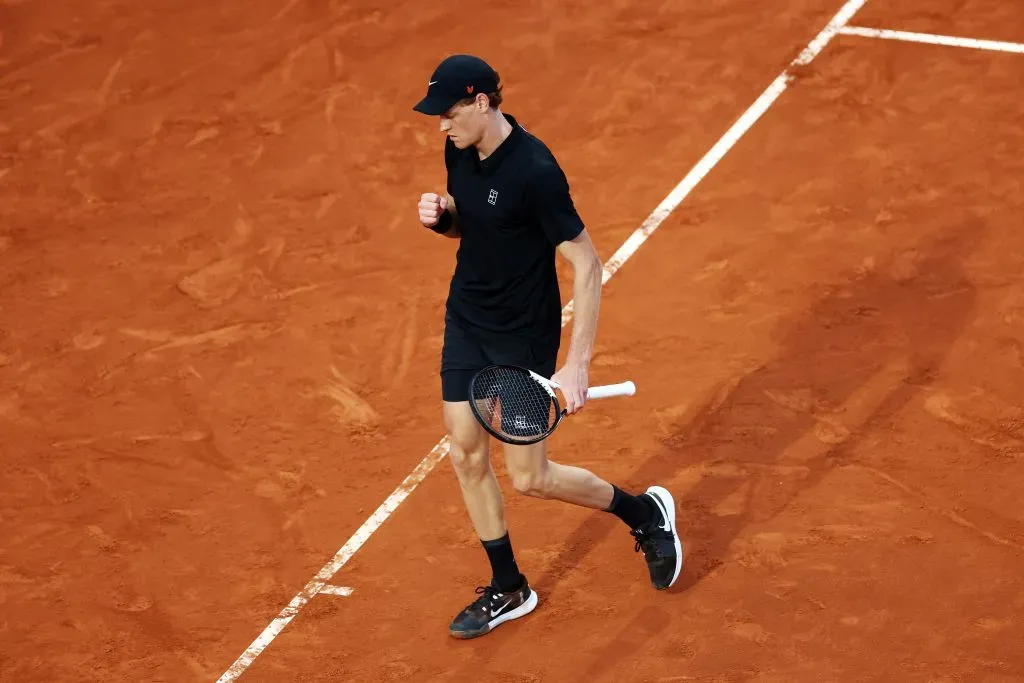 Sinner obtuvo 90.445 euros por clasificarse a los cuartos de final del Masters 1000 de Roma. (Getty images)