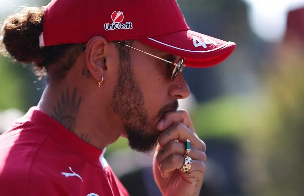 Lewis Hamilton en Emilia-Romañan (GETTY IMAGES)