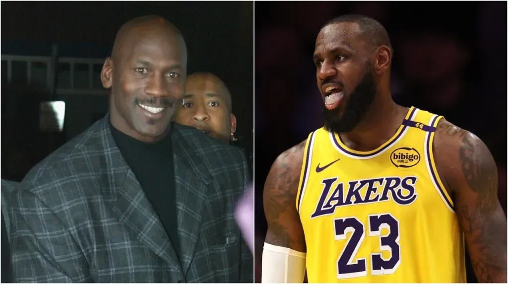 Michael Jordan y LeBron James. (Foto: Getty Images)