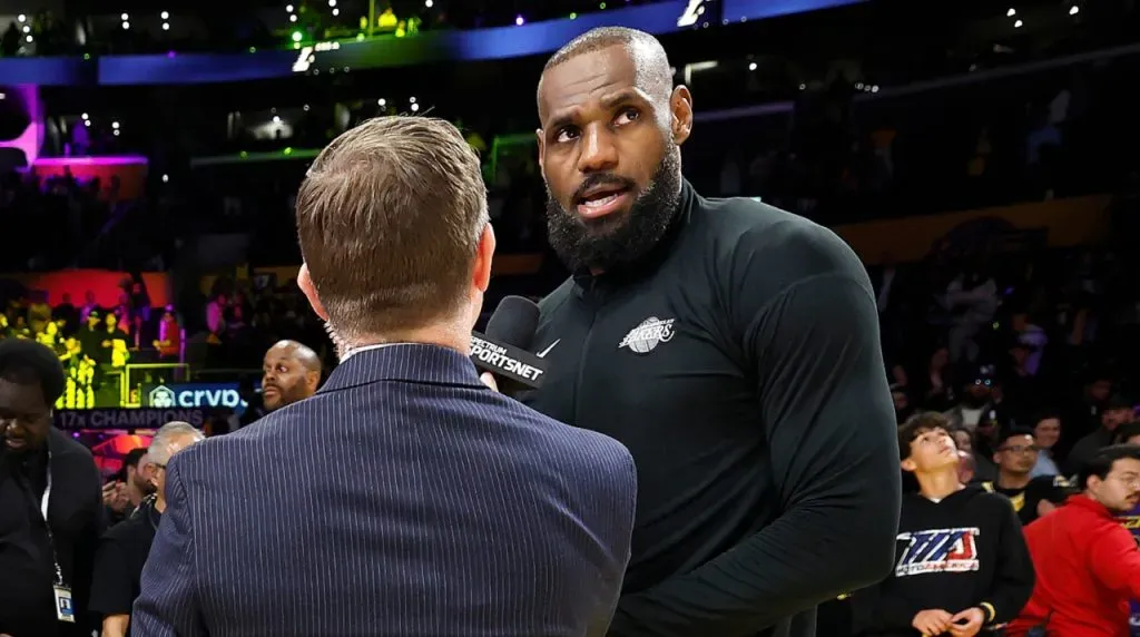 LeBron James, estrella de los Lakers. (Foto: Getty Images)