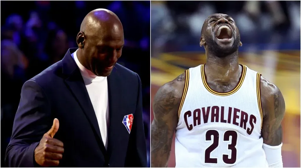 Michael Jordan y LeBron James. (Foto: Getty Images)