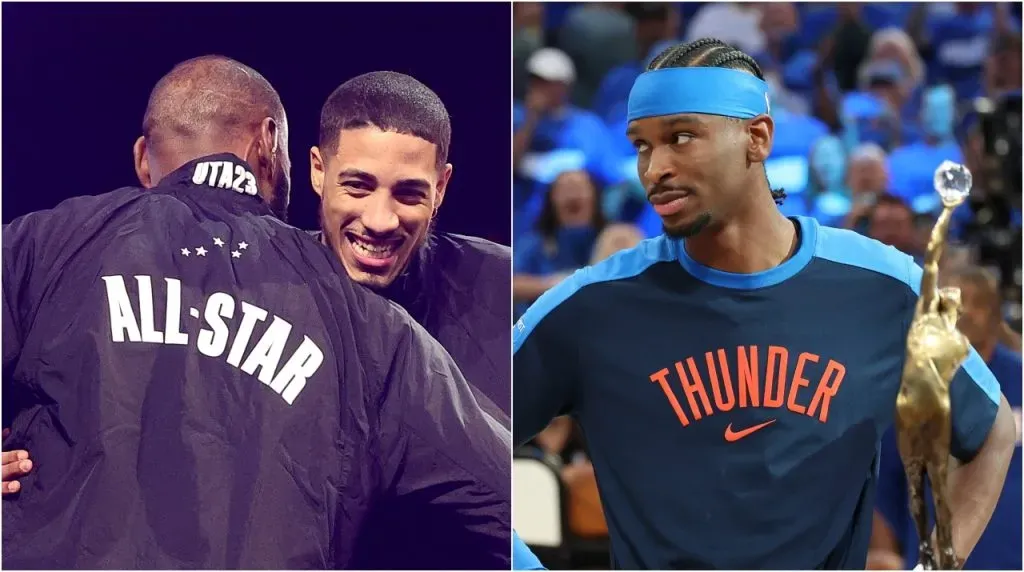 LeBron, Haliburton y Gilgeous-Alexander. (Foto: Getty Images)