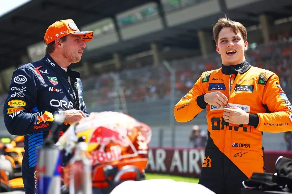 Max Verstappen y Oscar Piastri (GETTY IMAGES)
