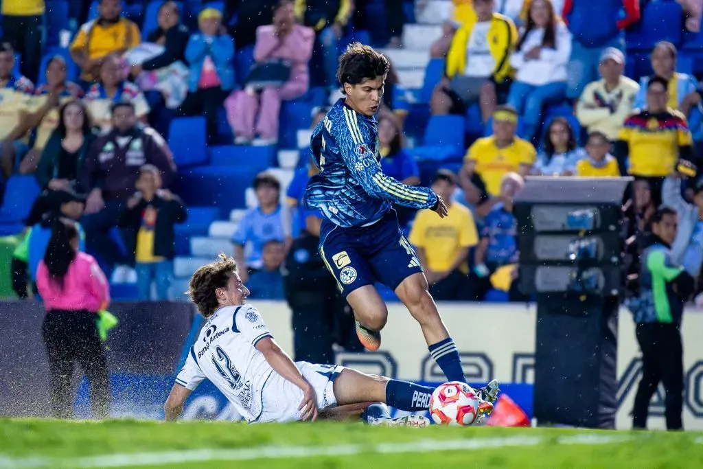 Ciudad de México, 2 de julio de 2025. , durante un partido de preparación previo al torneo Apertura 2025 de la Liga BBVA MX, entre las Águilas del América y el Club Puebla, realizado en el estadio Ciudad de los Deportes. Foto: Imago7 / Diego Padilla