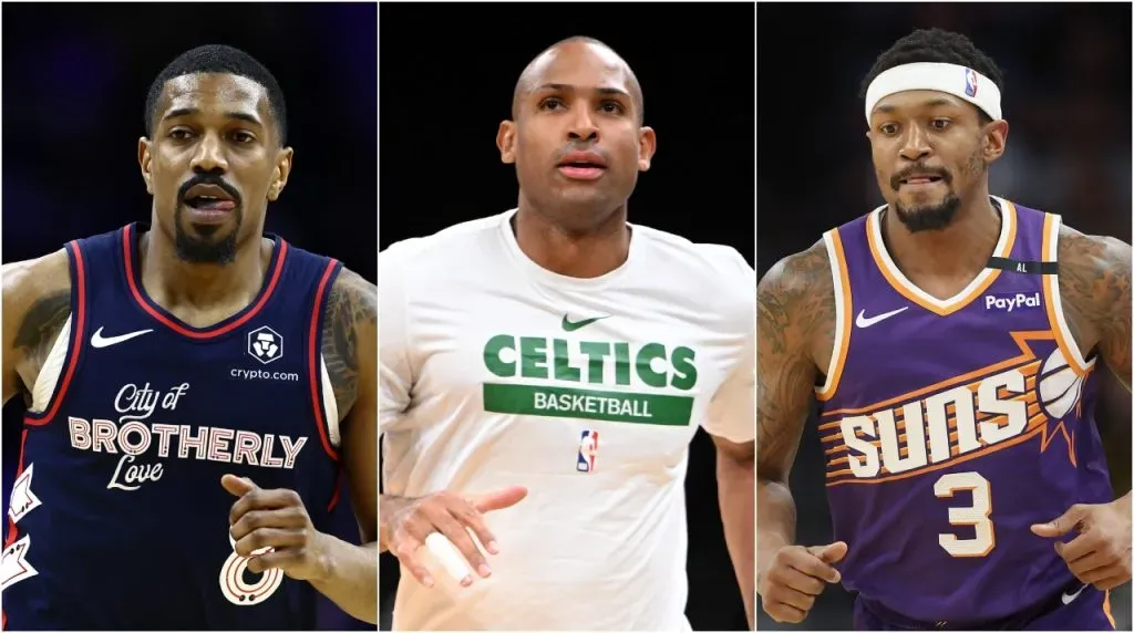 De’Anthony Melton, Al Horford y Bradley Beal. (Foto: Getty Images)
