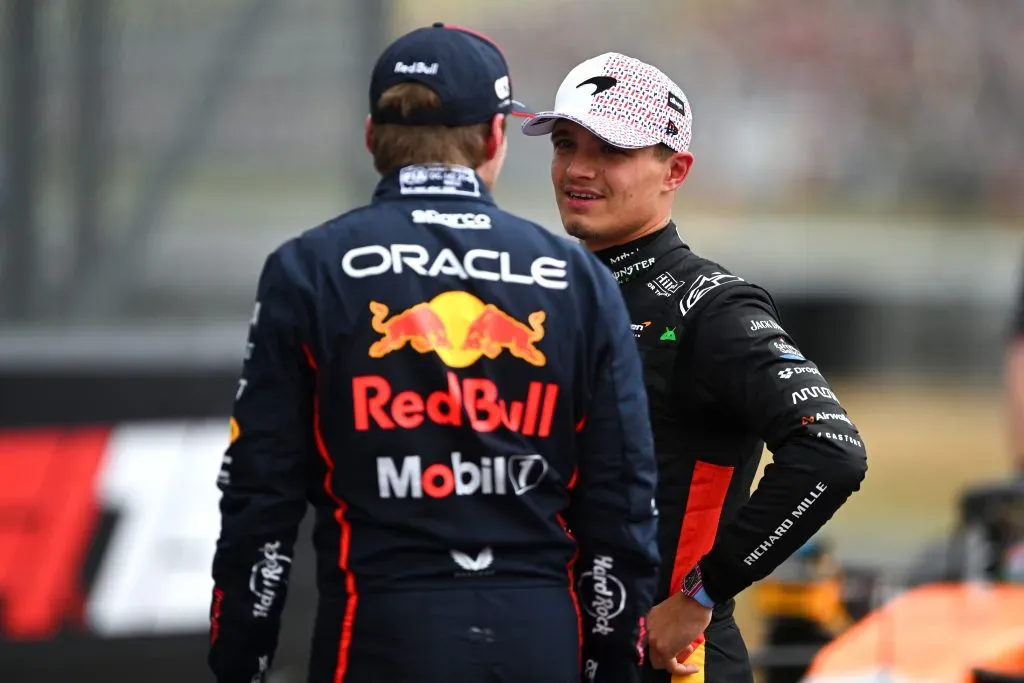 Max Verstappen y Lando Norris en la temporada 2025 de la F1 (GETTY IMAGES)