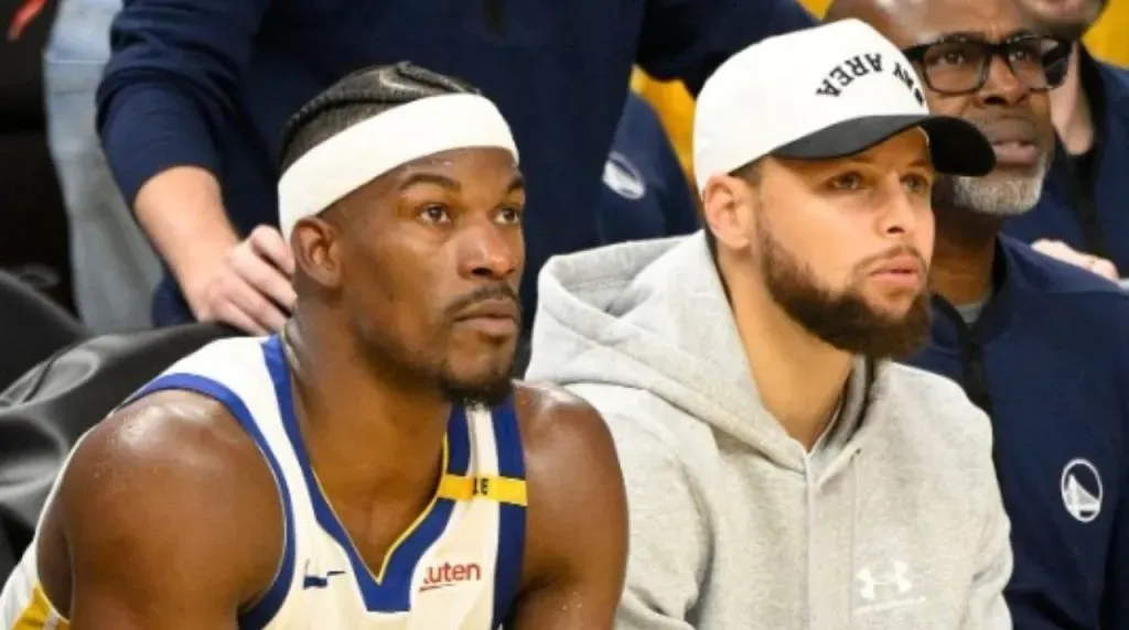 Jimmy Butler y Stephen Curry. (Foto: Getty Images)