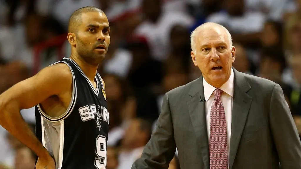 Tony Parker y Gregg Popovich construyeron un legado imborrable en San Antonio Spurs. (GETTY IMAGES)