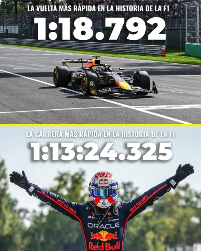 Los dos récords de Verstappen en Monza (Foto: @Motorsport_LAT)