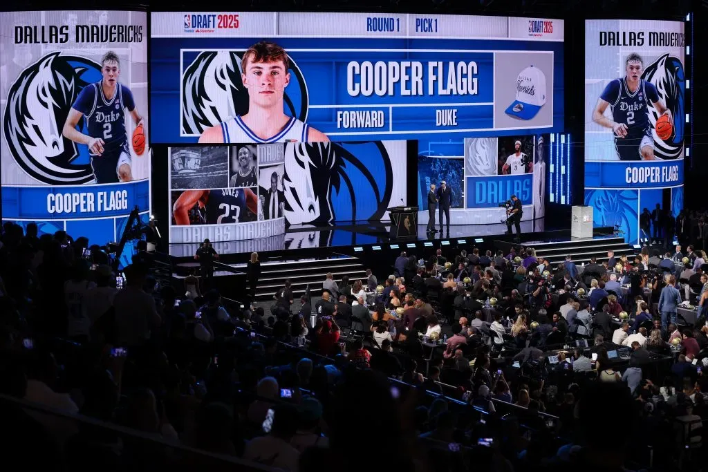 Cooper Flagg fue elegido en el pick n1 del Draft 2025 (GETTY IMAGES)