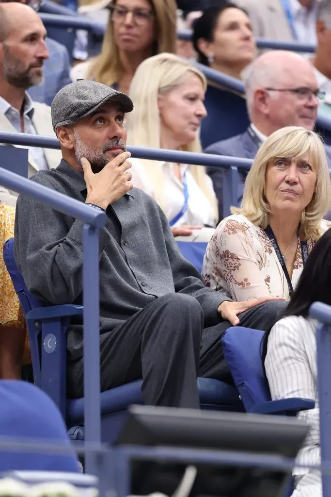 Pep Guardiola asistió a la final del US Open 2025 (Getty Images)