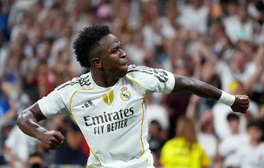 Será la segunda suplencia de Vinícius en la temporada 2025-2026. (Getty Images)