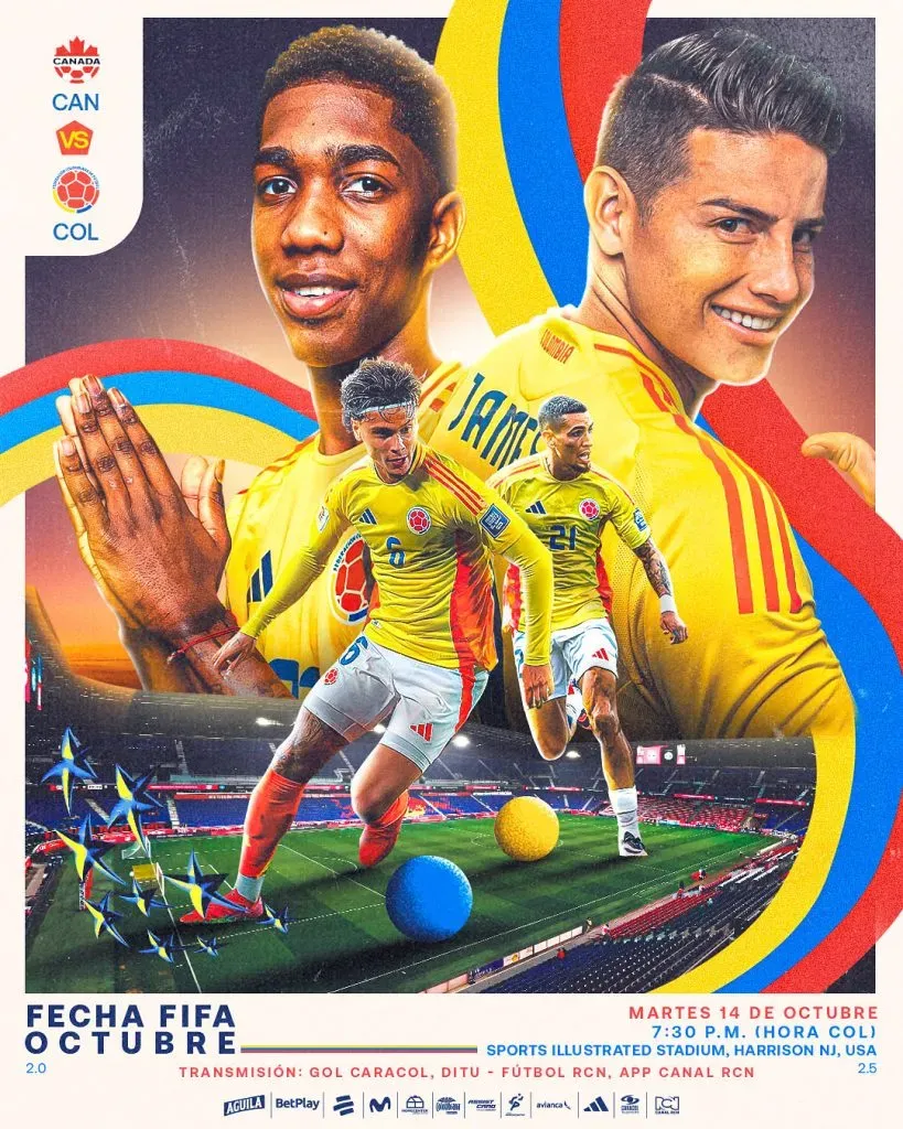 Tormentas atrasan el inicio de Colombia vs. Canadá en Nueva Jersey