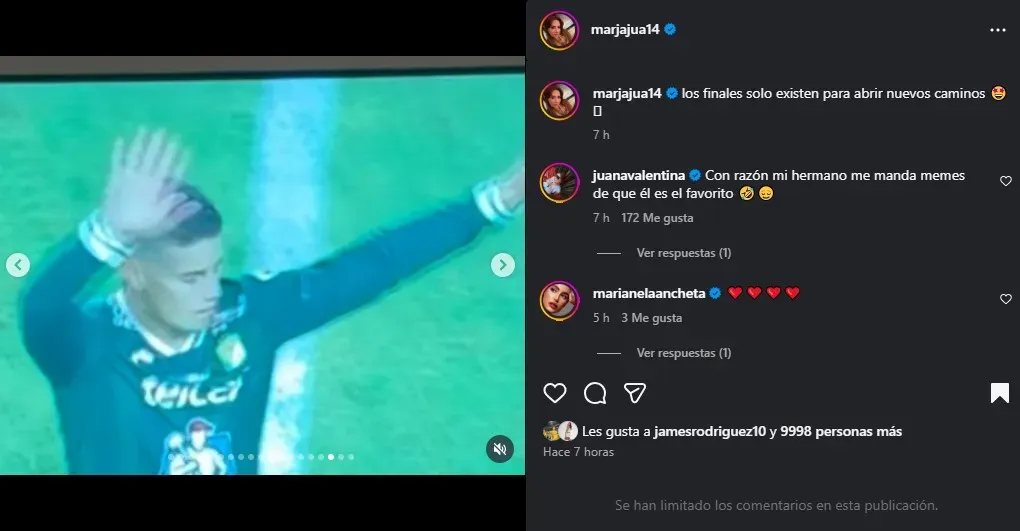 La mamá de James confirmó la salida de León. (Foto: Instagram / @marjajua14)