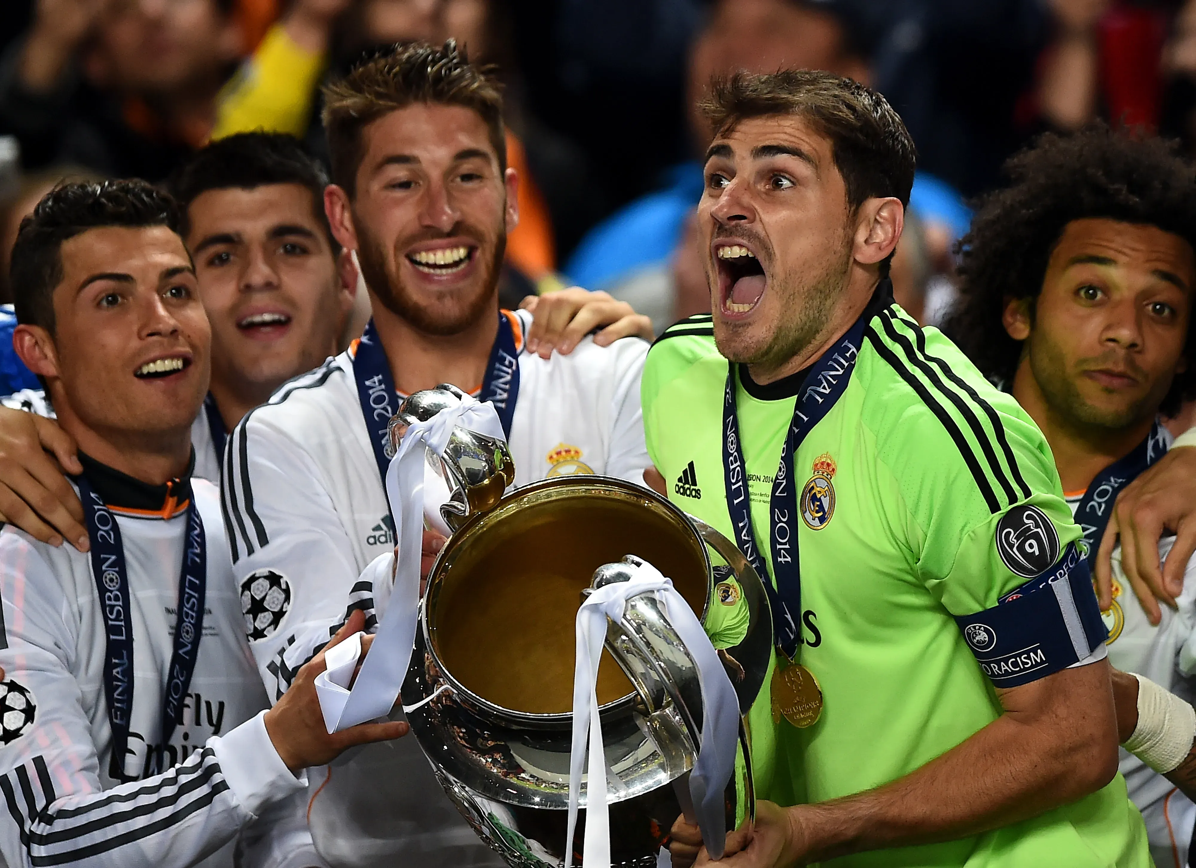Celebración de Real Madrid tras ganar la final de la Champions League 2013-14 (GETTY IMAGES)