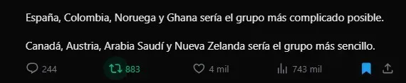 Este sería el grupo de la muerte del Mundial 2026Este sería el grupo de la muerte del Mundial 2026