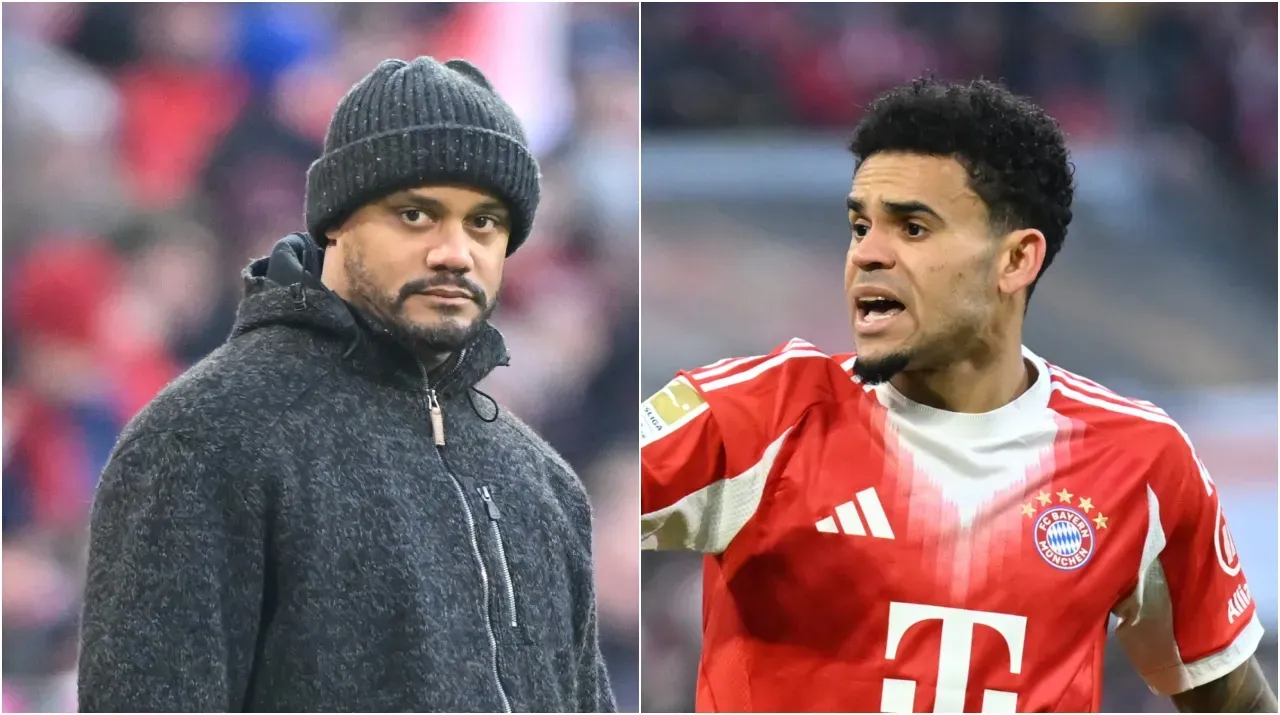 Kompany habló del nivel de Bayern sin Luis Díaz. (Foto: Getty Images)