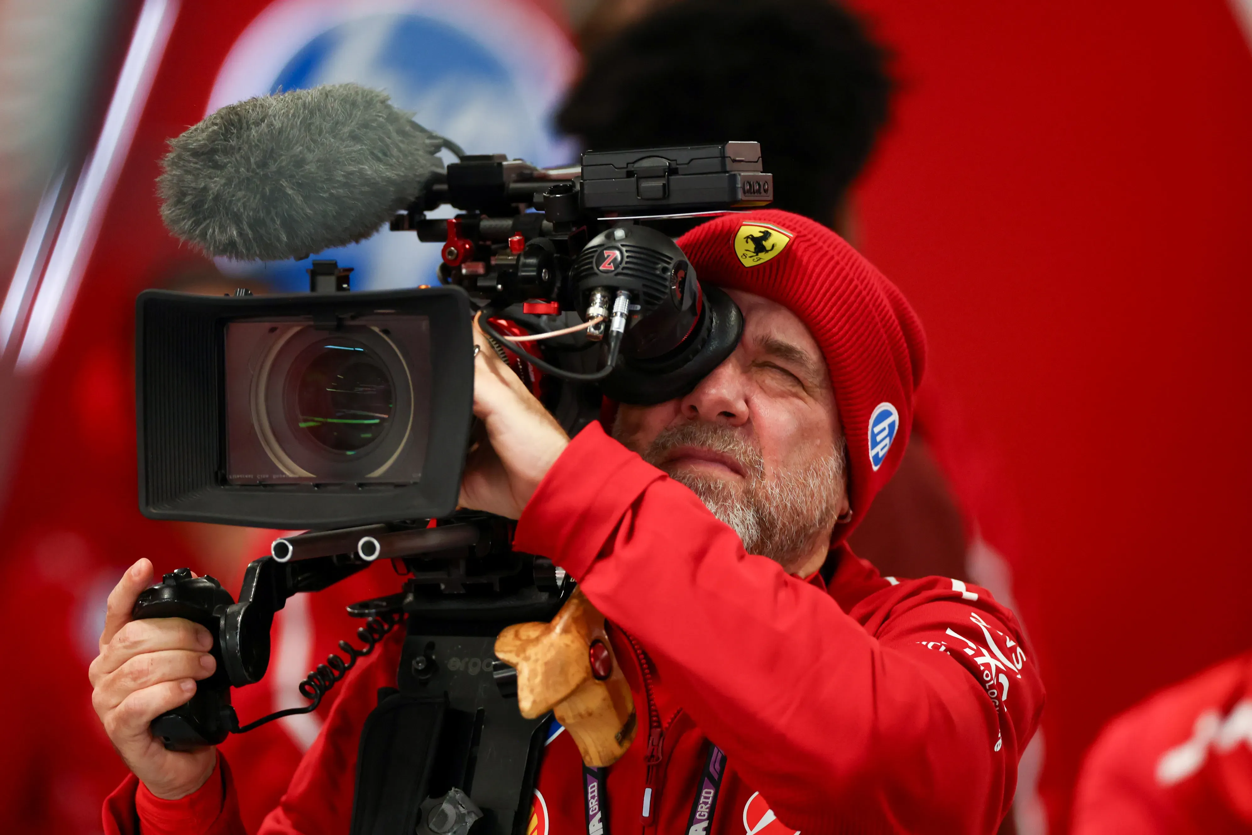 Camarógrafo del equipo Ferrari (GETTY IMAGES)