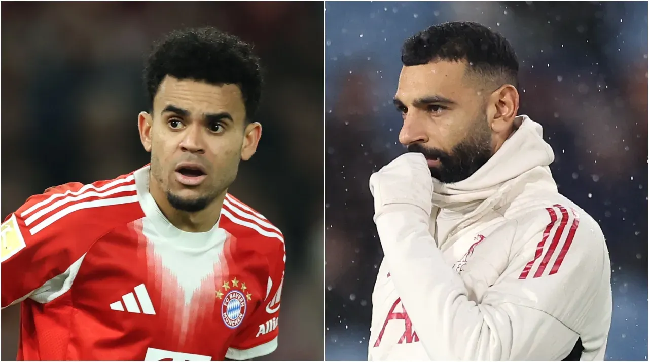 Díaz y Salah ganaron juntos una Premier con Liverpool. (Foto: Getty Images)