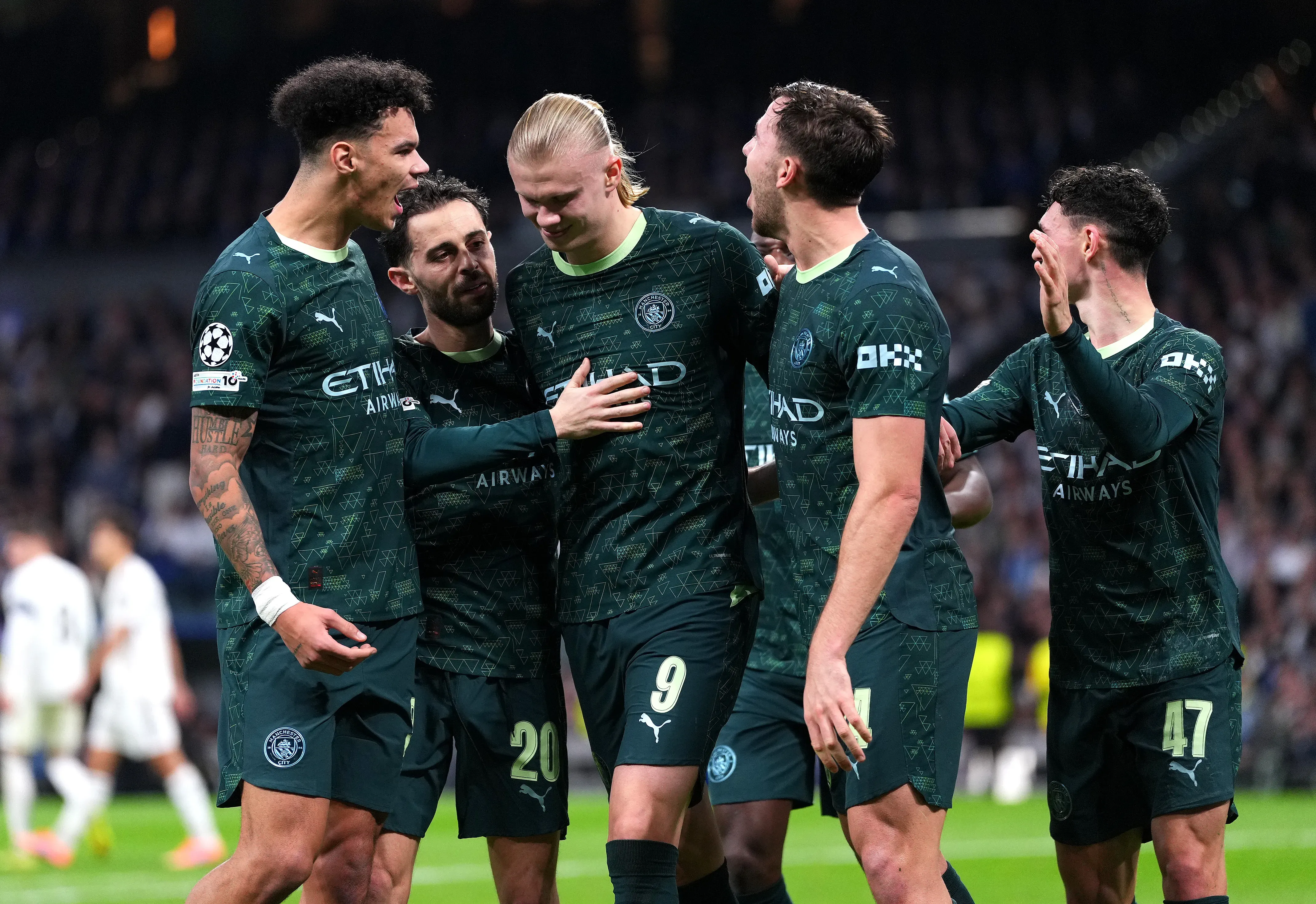Manchester City celebra el segundo tanto ante Real Madrid (GETTY IMAGES)