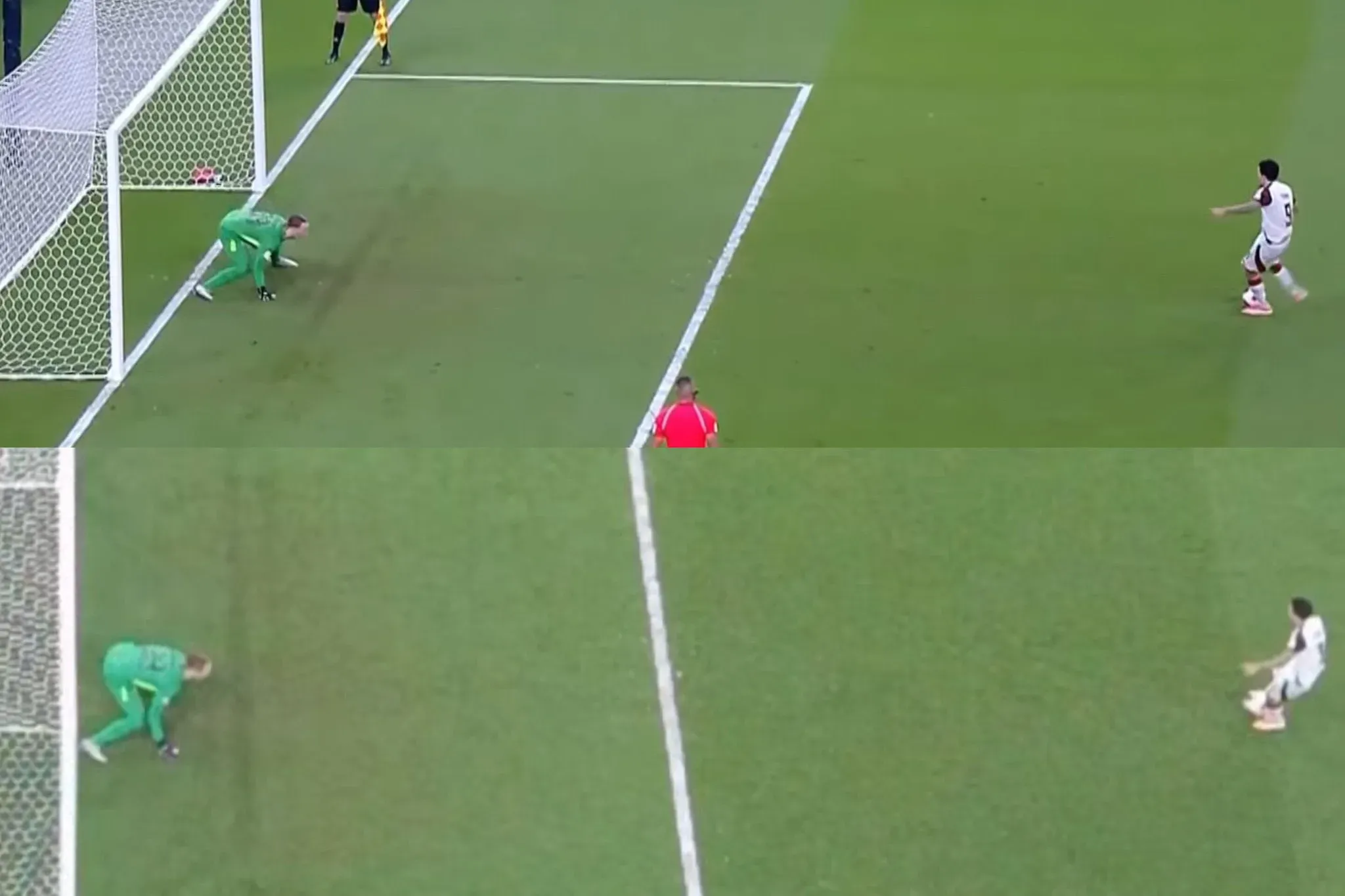 El adelantamiento de Safonov que no se sancionó (Foto: Captura de transmisión)