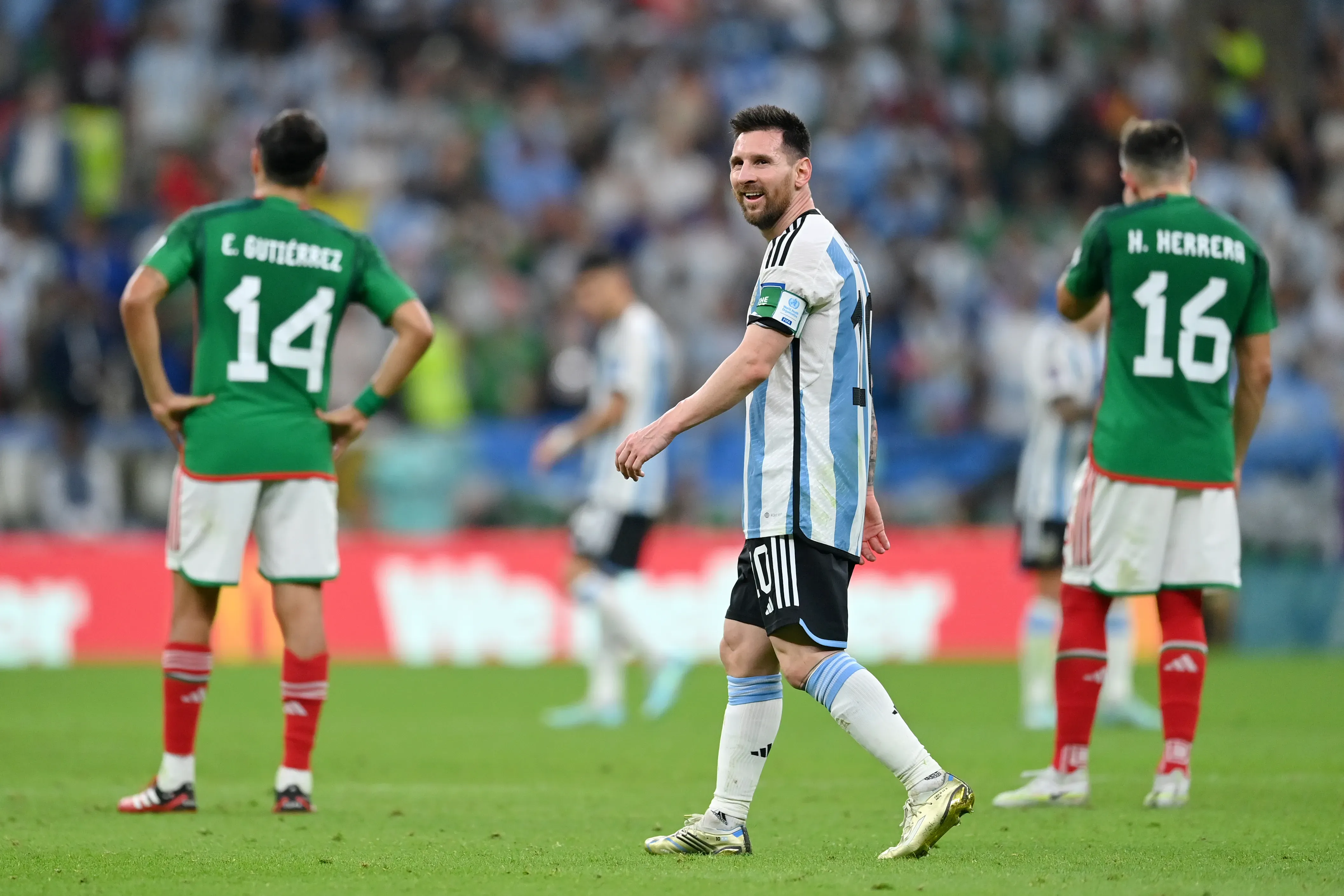 Lionel Messi ante México en Qatar 2022 (GETTY IMAGES)