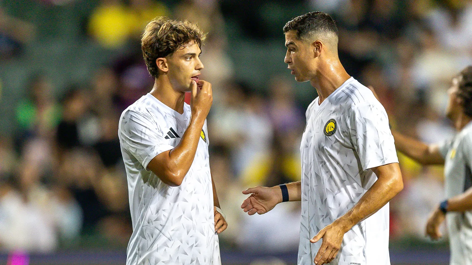 Joao Félix y Cristiano Ronaldo