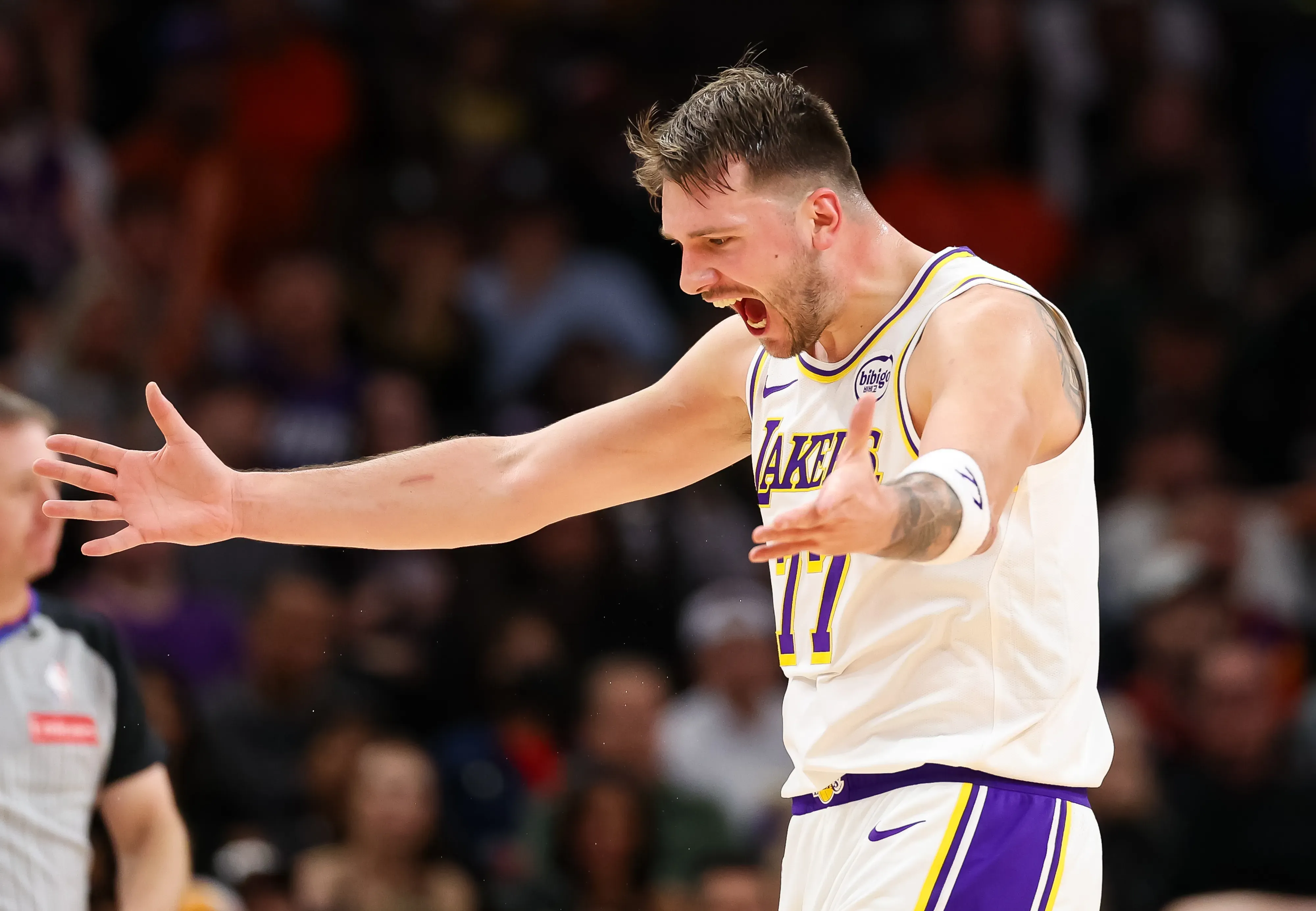 Luka Doncic en Lakers (Getty Images)