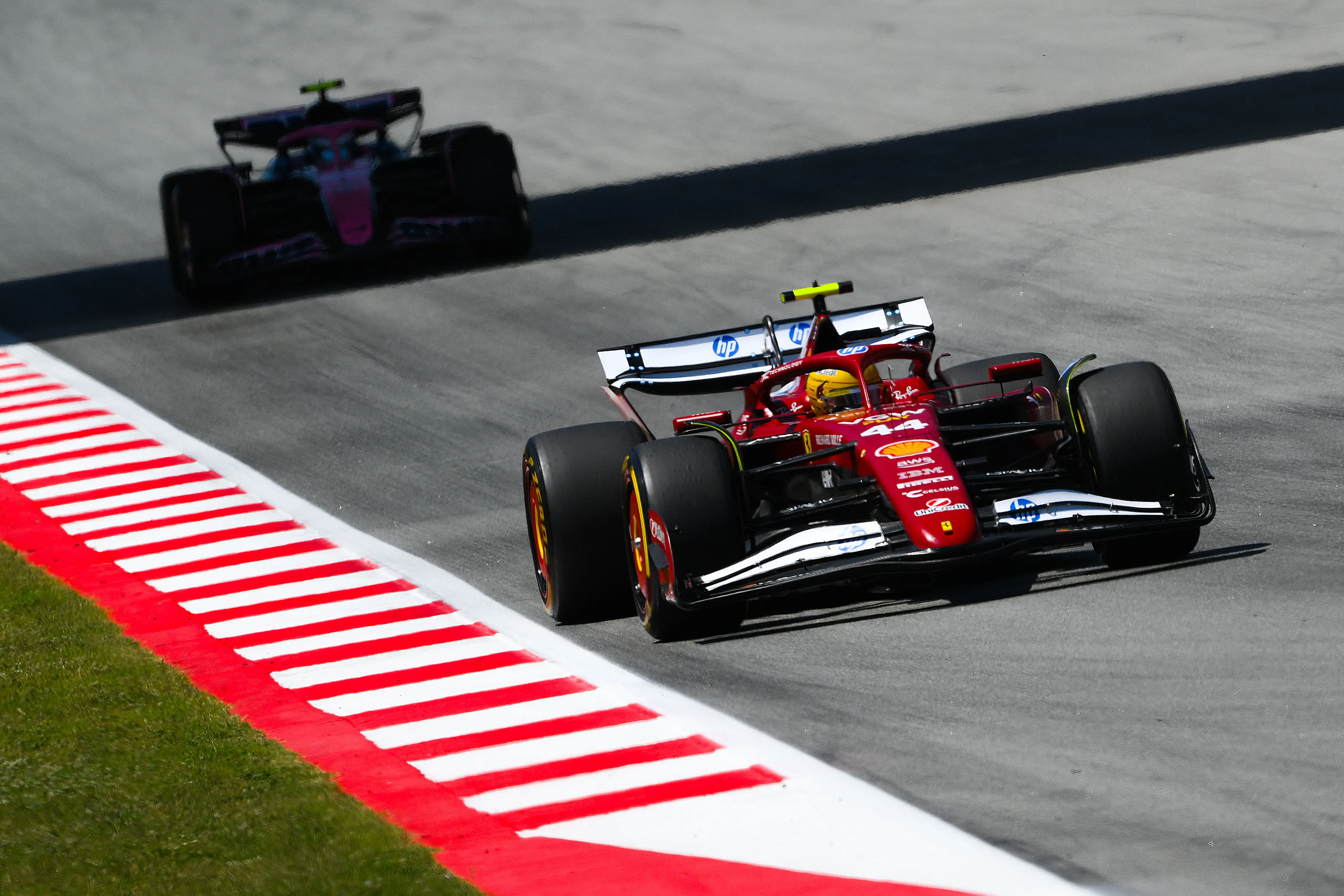 Lewis Hamilton en la qualy del GP de España 2025 (GETTY IMAGES)