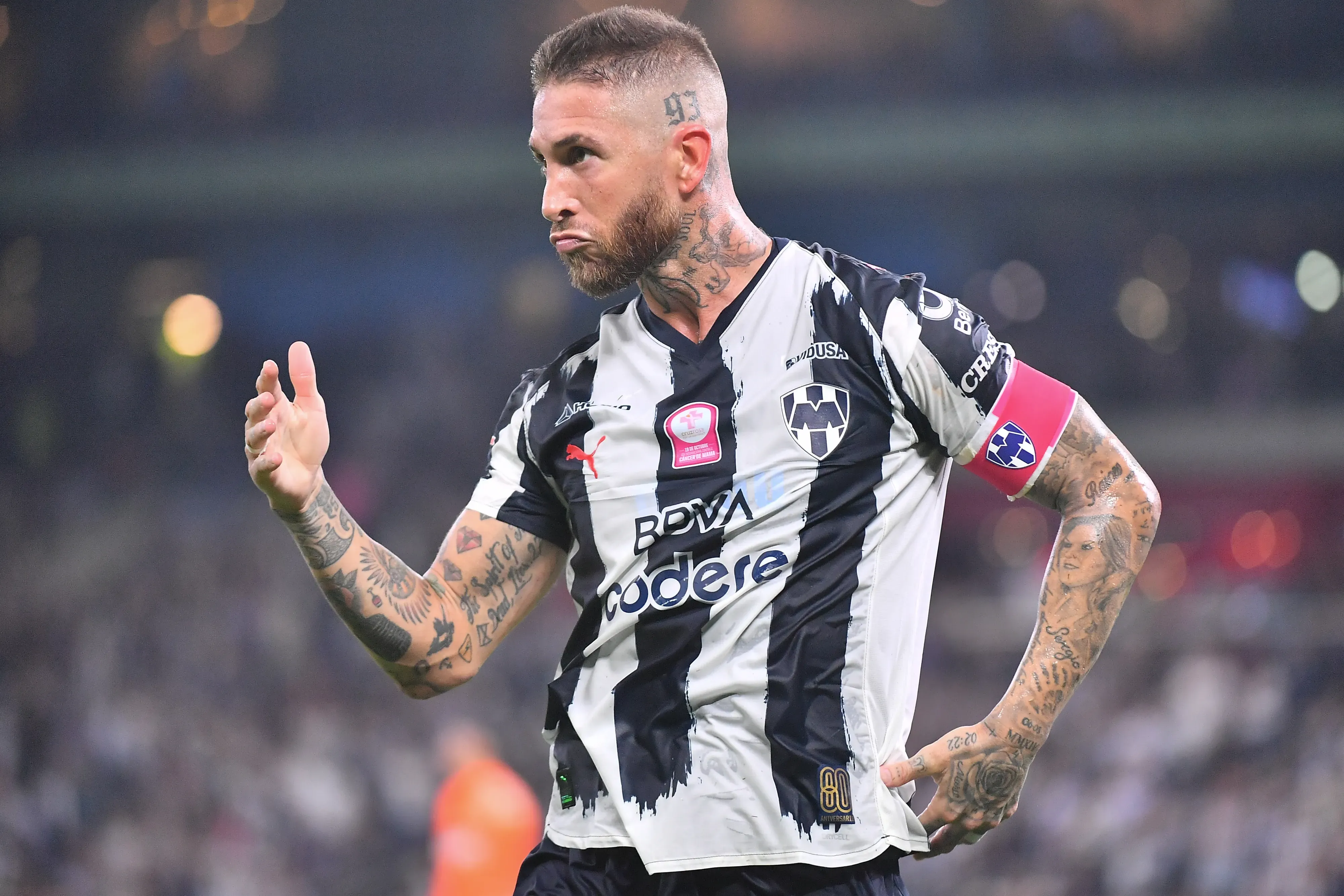 Sergio Ramos durante su etapa en Rayados (Getty Images)