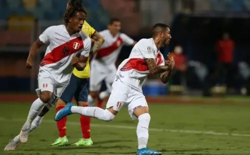André Carillo y Sergio Peña durante la Copa América. Foto: Getty