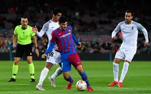 Luis Abram en Barcelona-Granada por LaLiga. Foto: Getty