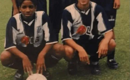 ¿Se reencontrarán? Unos jóvenes Jefferson Farfán y Paolo Guerrero en Alianza Lima. Foto: Alianza Lima