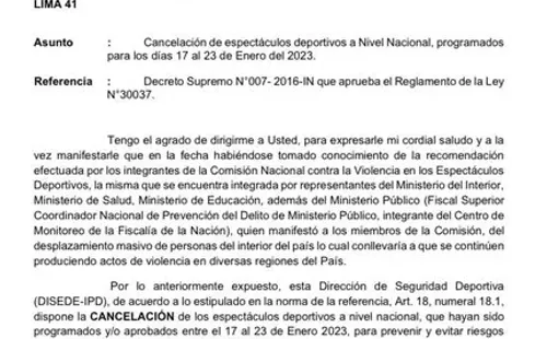 Oficio del Ministerio de Educación. Foto: Twitter.