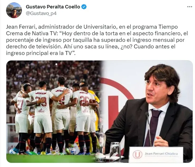 Twitter Gustavo Peralta