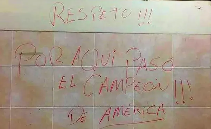 El polémico rayado en el Nacional de Lima