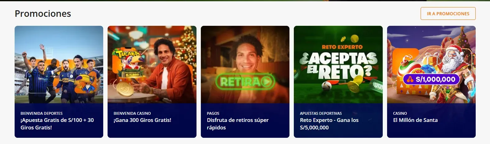 Captura realizada dese Betsson