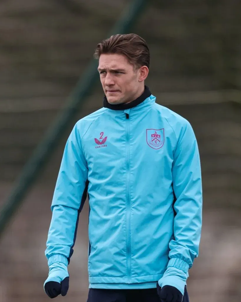 Oliver Sonne en los entrenamientos. (Foto: Burnley).