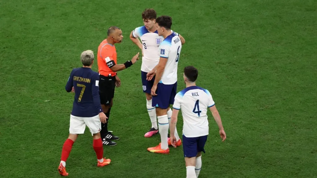 Wilton Sampaio, en el partido entre Francia e Inglaterra en Qatar 2022 (Getty Images).