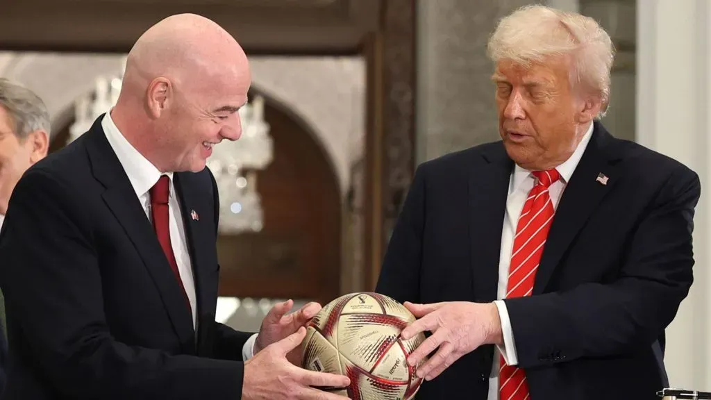 Gianni Infantino, junto a Donald Trump (Getty Images).